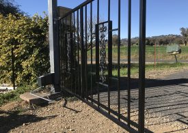 Steel gate project in Spring Flat NSW by PH Fencing