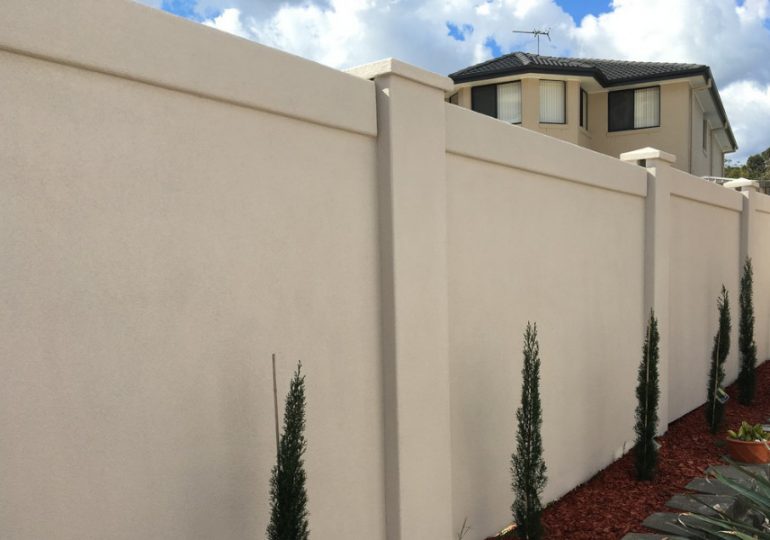 Masonry boundary fencing project